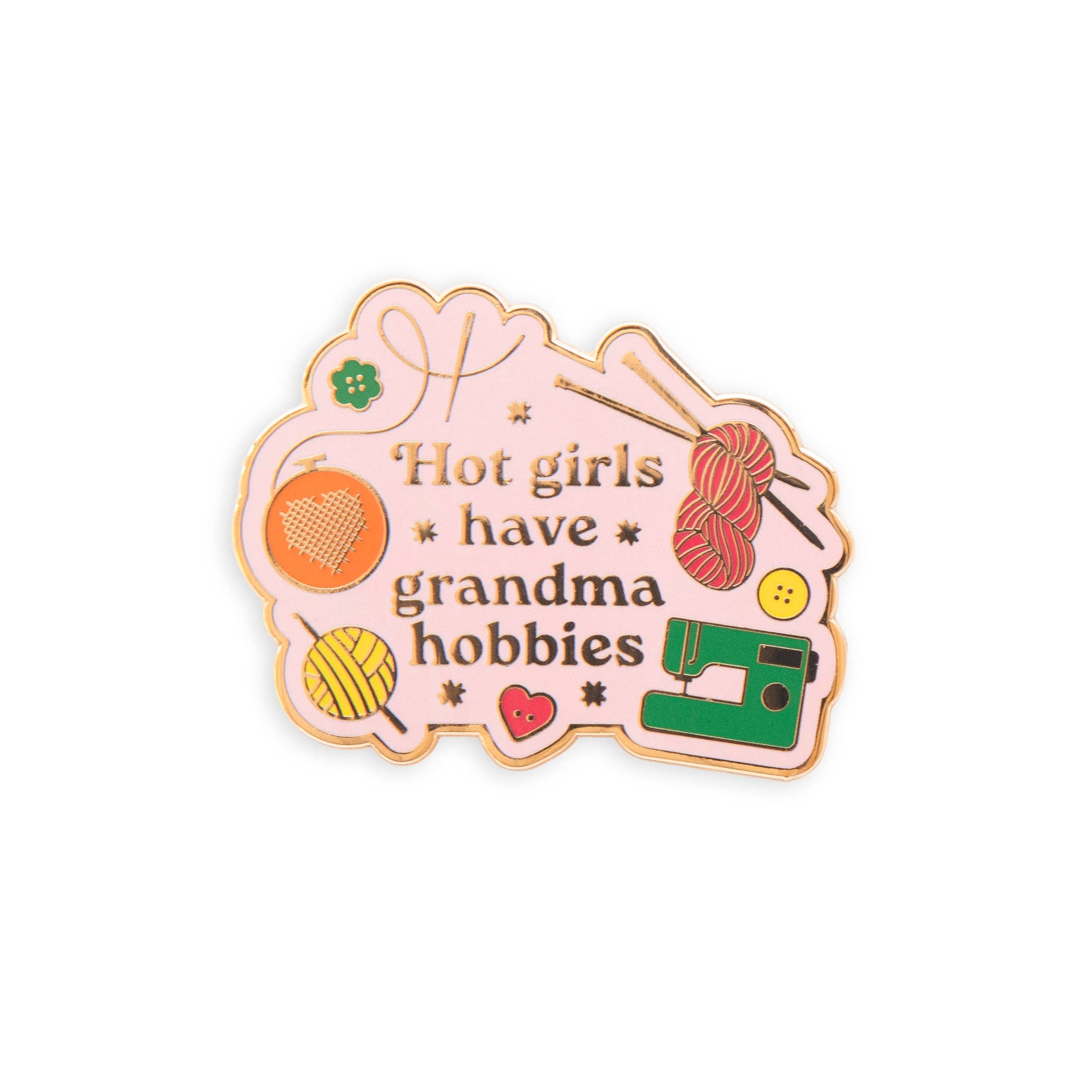 Hot Girls Have Grandma Hobbies Magnetic Needle Minder - Image 2