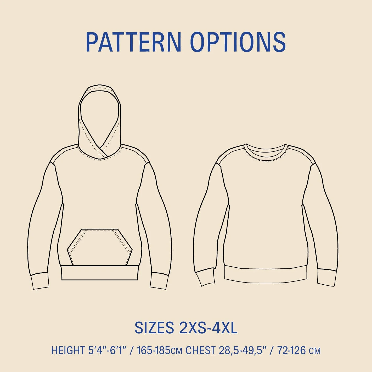 Wardrobe By Me Hubert Hoodie - 2XS-4XL - PDF Pattern - Image 2