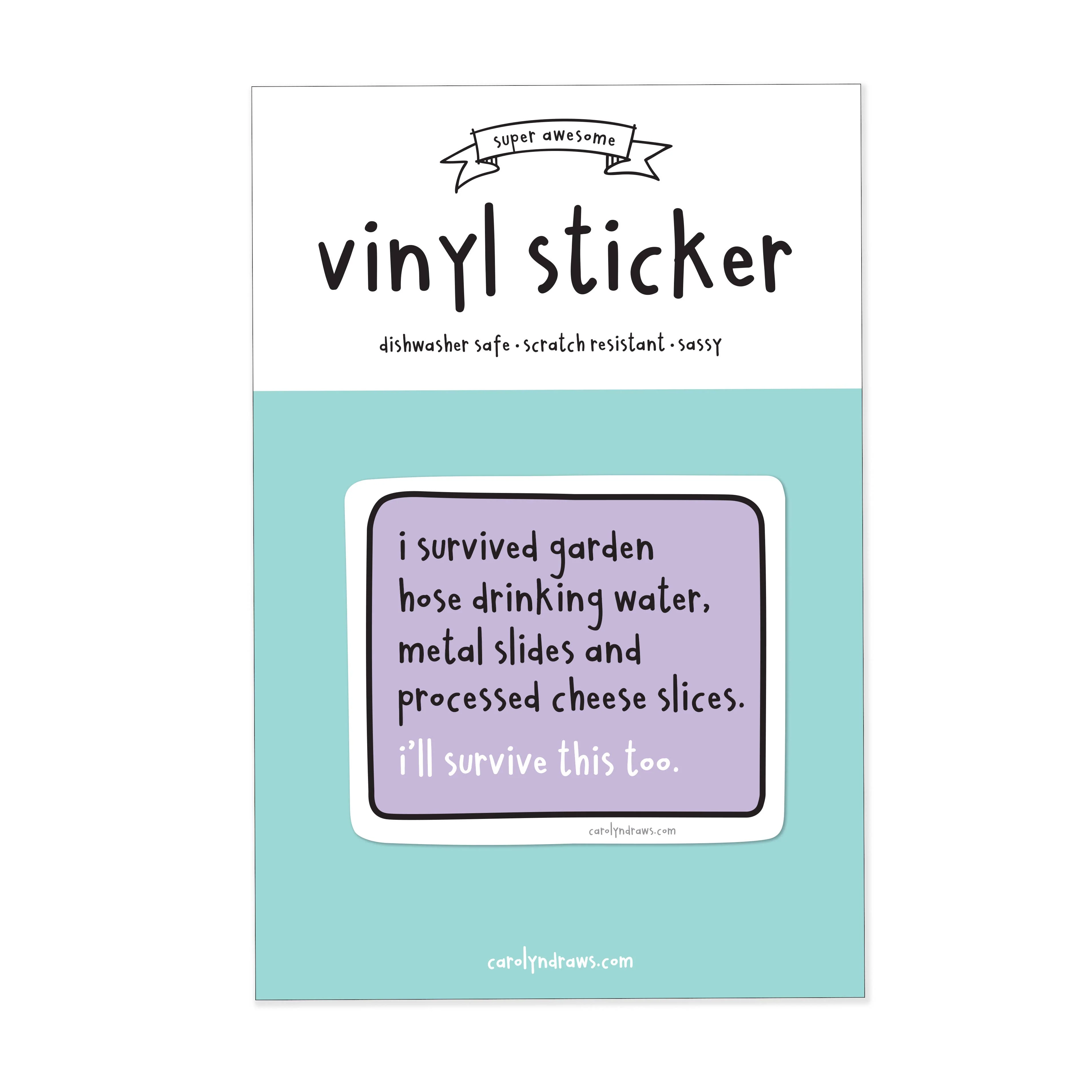 I'll Survive This GenX Vinyl Sticker - Image 2