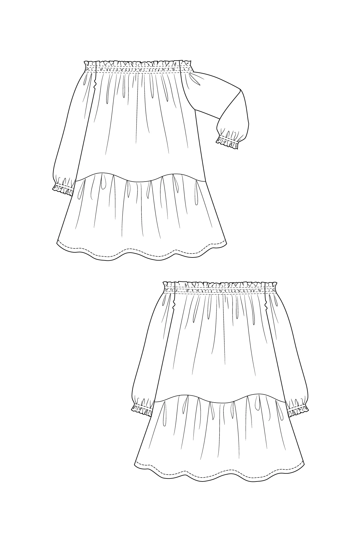 Named Clothing ILMA smock dress & top XS-XXL - PDF Pattern - Image 9