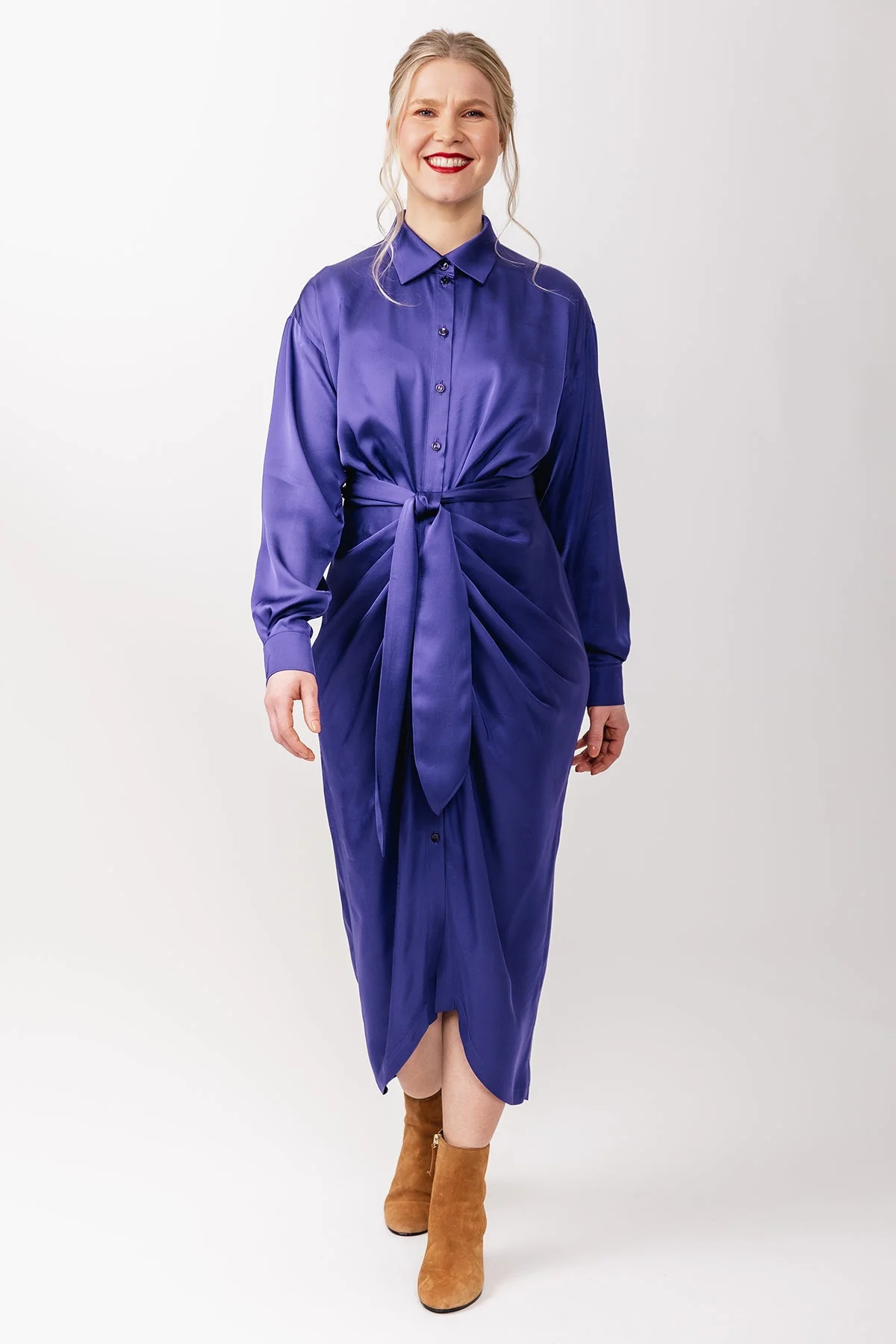 Named Clothing ILTA ruched shirt dress US0-24 - PDF Pattern
