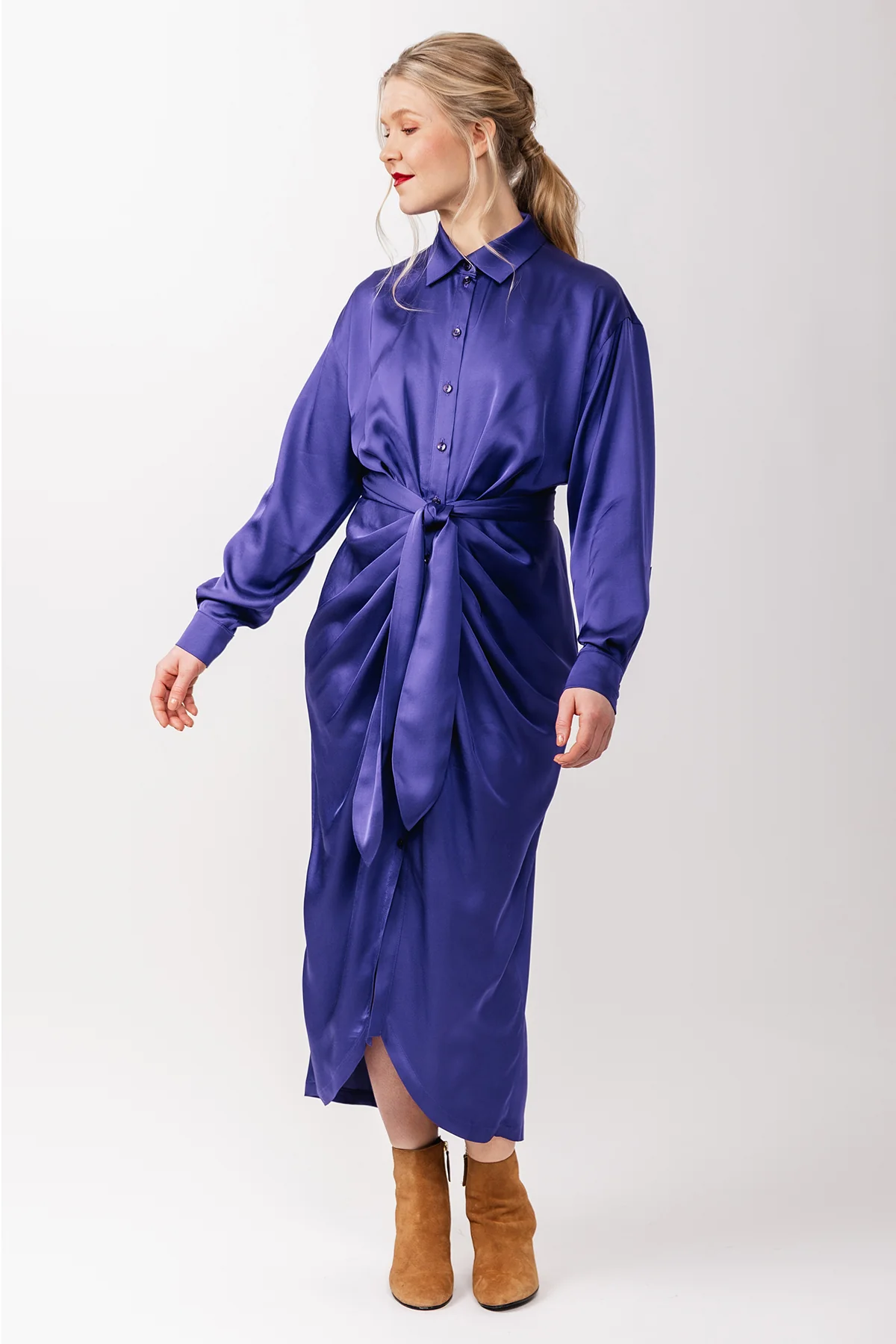 Named Clothing ILTA ruched shirt dress US0-24 - PDF Pattern - Image 9