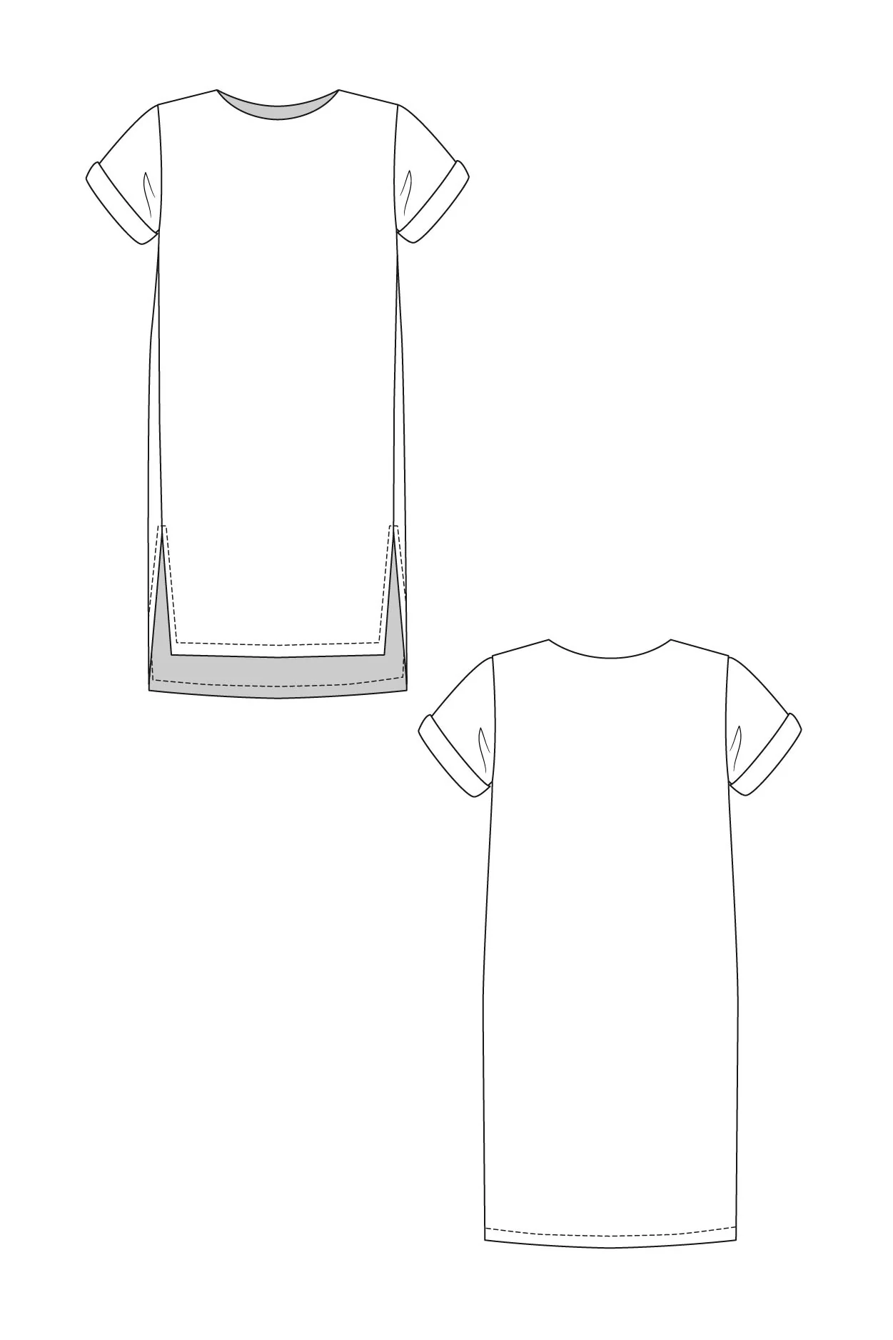 Named Clothing INARI dress & crop tee US0-24 - PDF Pattern - Image 9