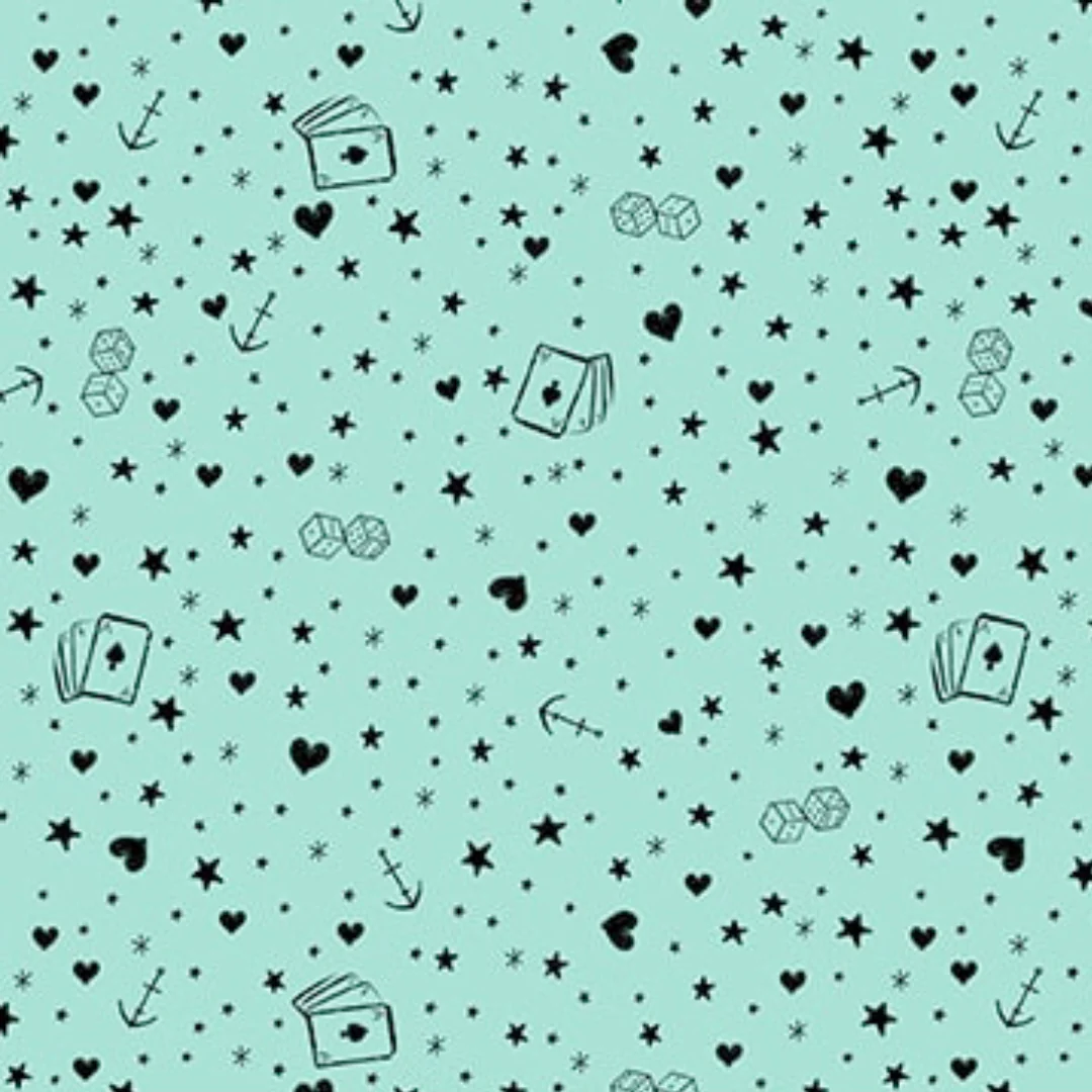 Ink Chronicles Tossed Tattoo Art in Seafoam