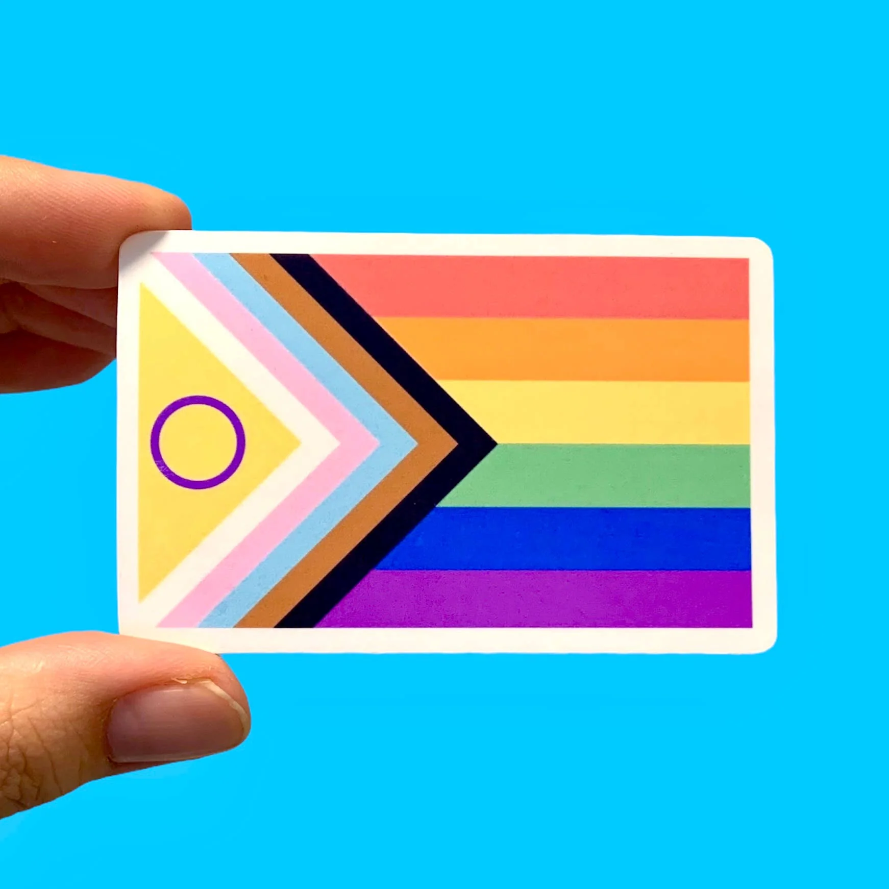 Intersex Inclusive Pride Flag Sticker