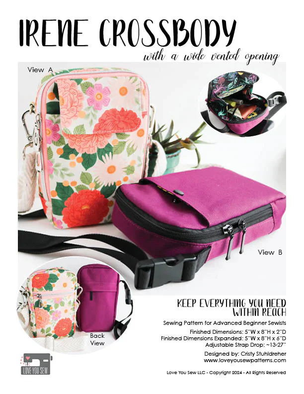 Love you Sew Irene Crossbody Pattern - Image 2