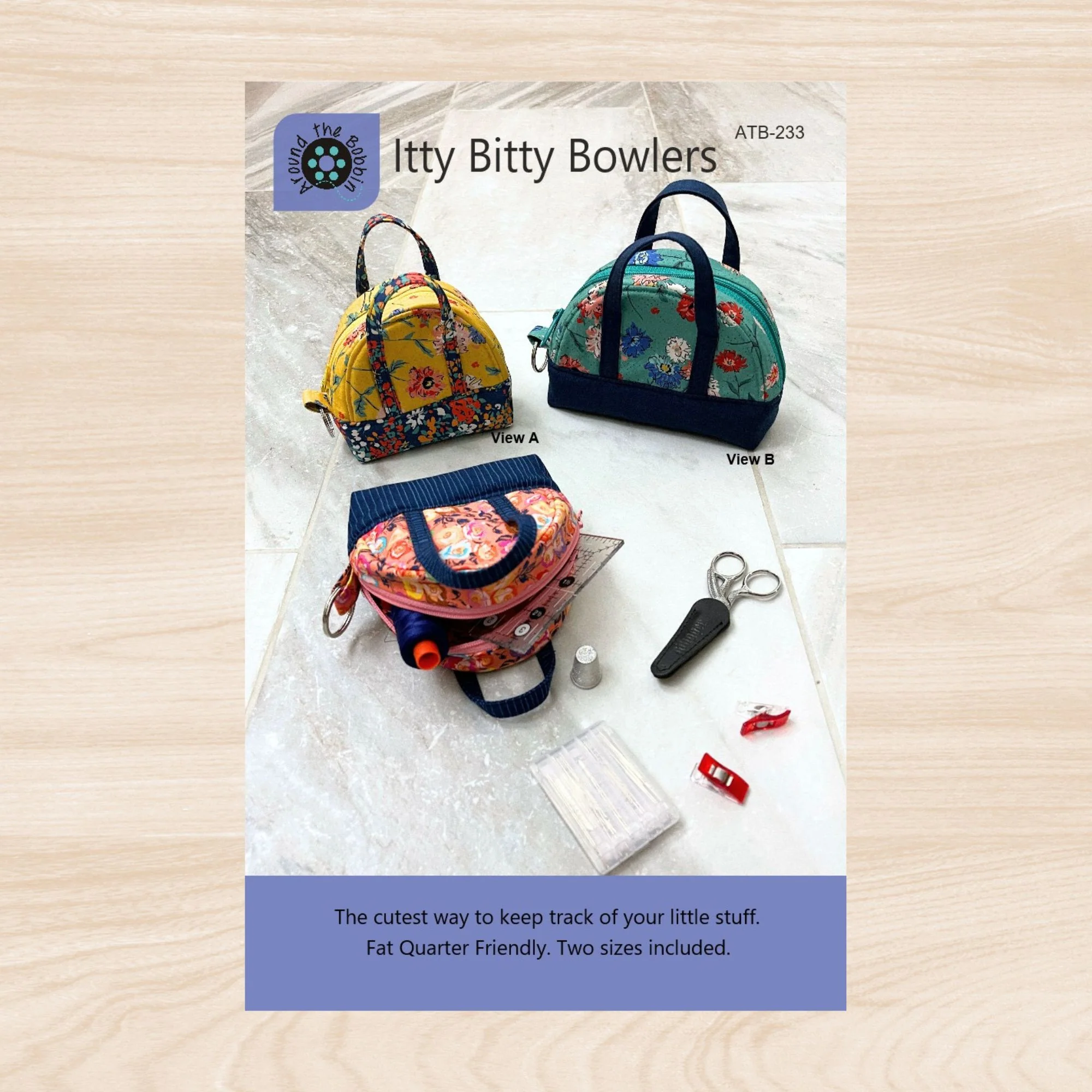 Around the Bobbin Itty Bitty Bowler Pattern