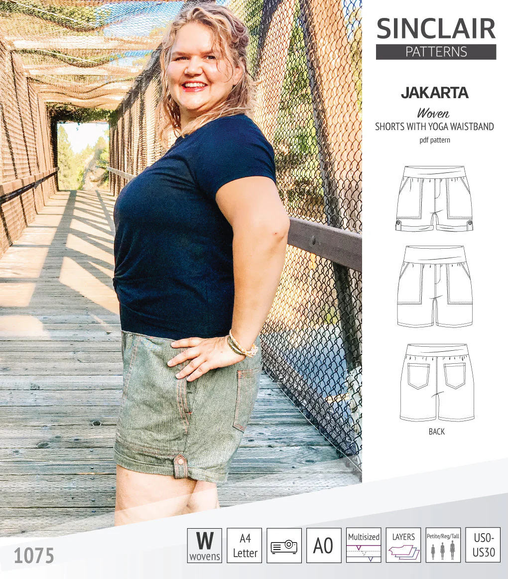 Sinclair Patterns Jakarta Shorts - XS-4XL - PDF Pattern - Image 10