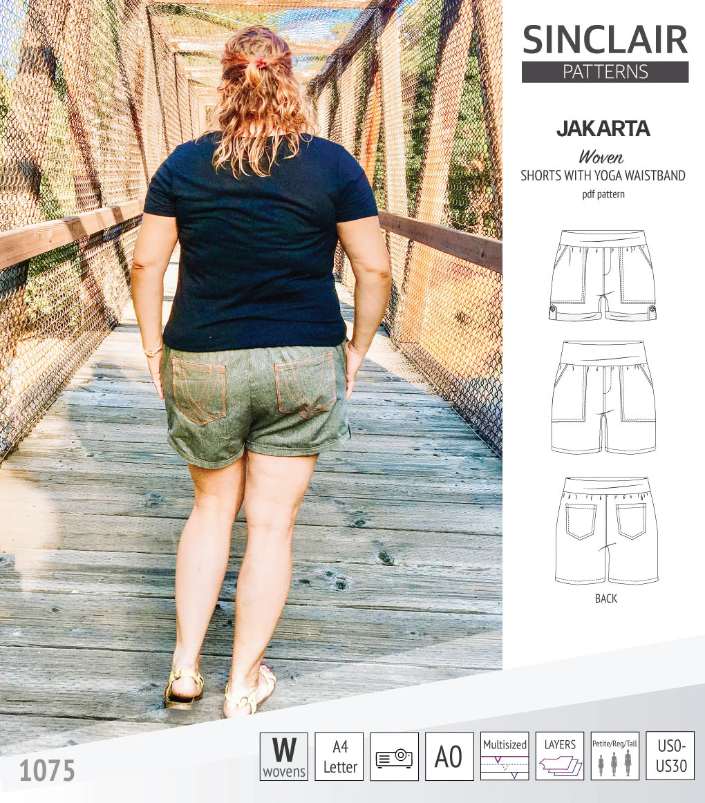 Sinclair Patterns Jakarta Shorts - XS-4XL - PDF Pattern - Image 11