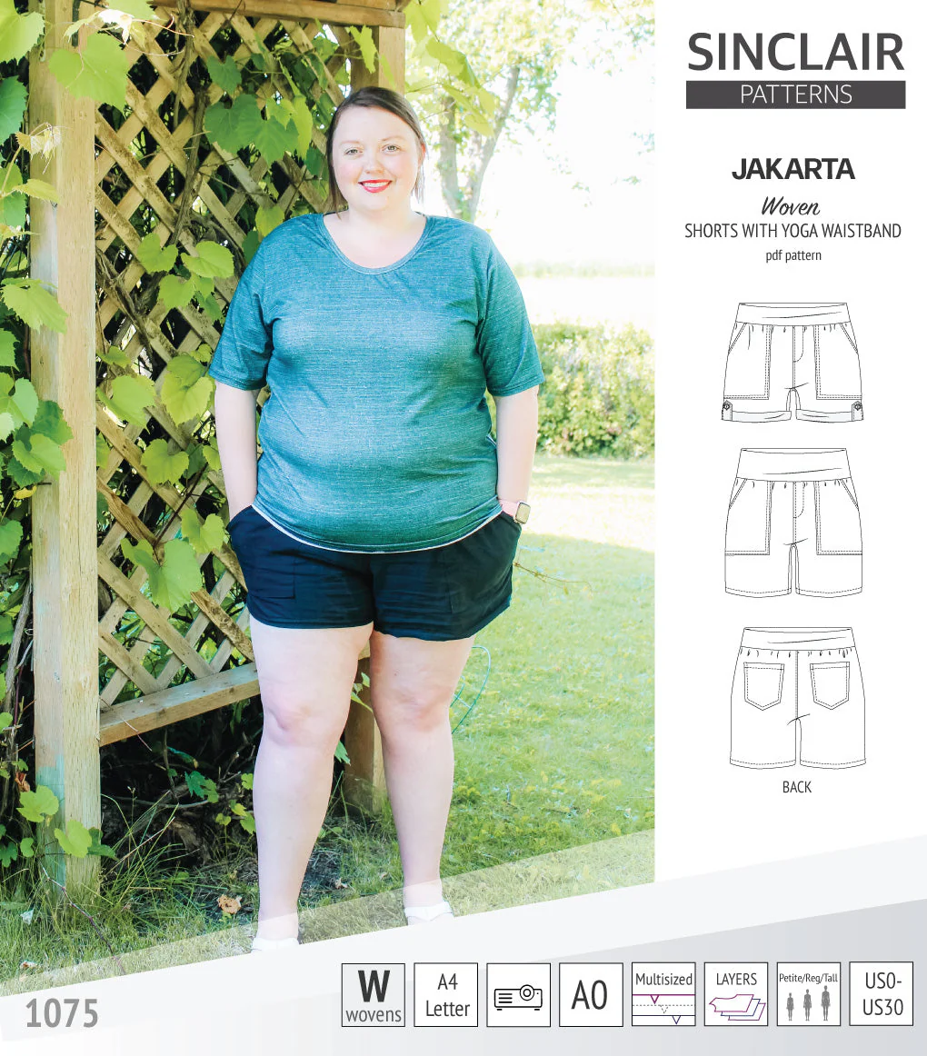 Sinclair Patterns Jakarta Shorts - XS-4XL - PDF Pattern - Image 12
