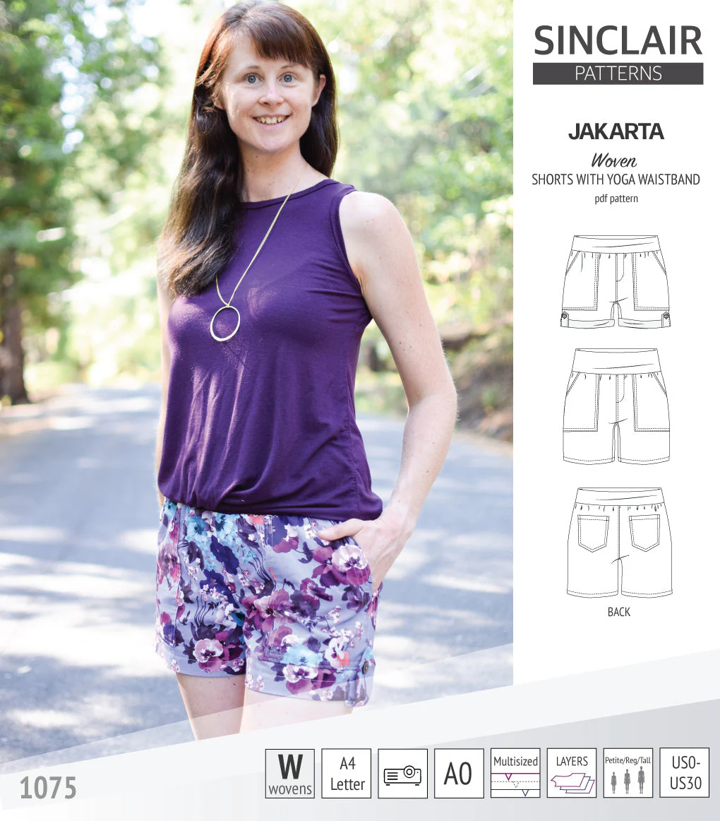 Sinclair Patterns Jakarta Shorts - XS-4XL - PDF Pattern - Image 13