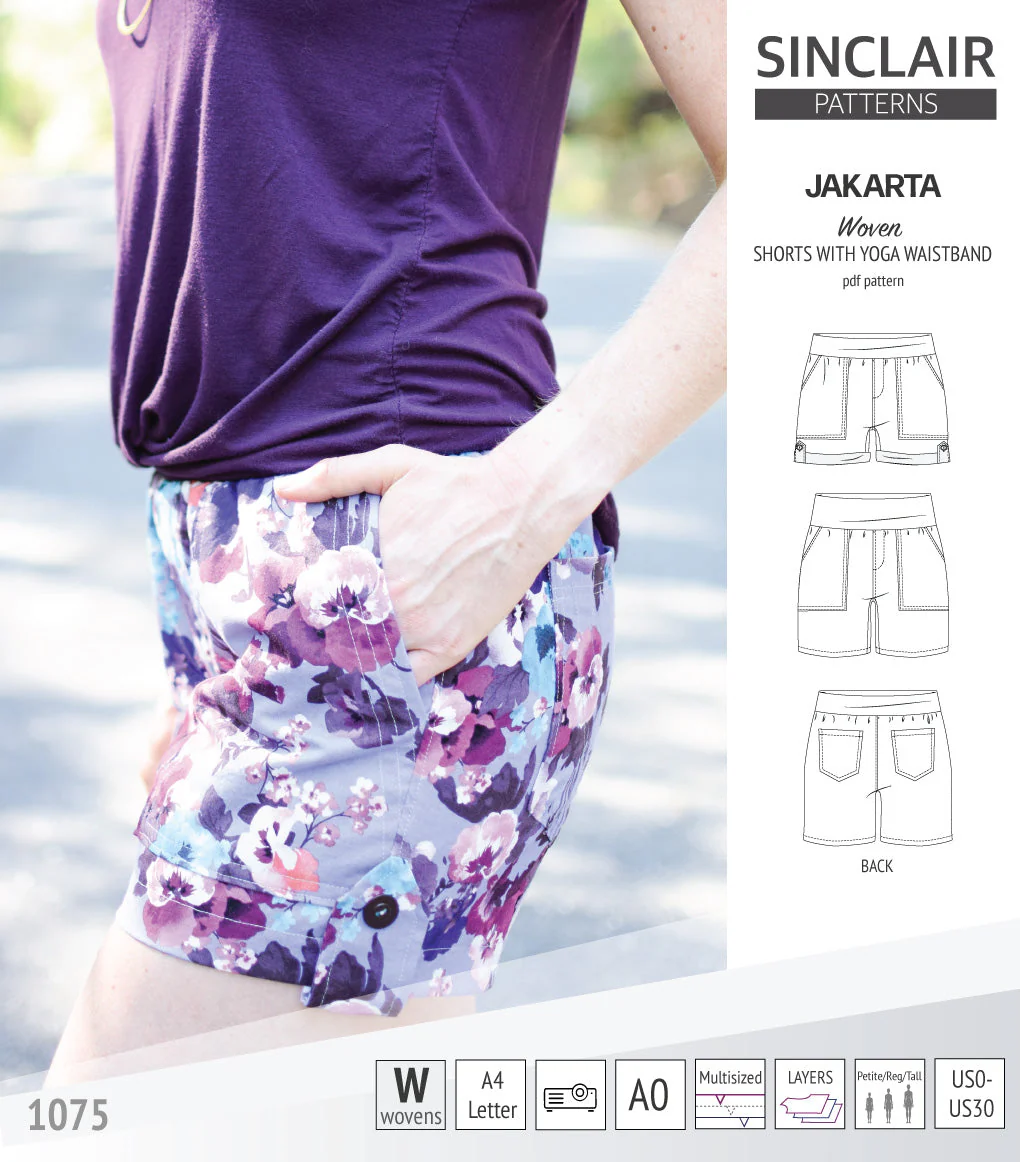 Sinclair Patterns Jakarta Shorts - XS-4XL - PDF Pattern - Image 14
