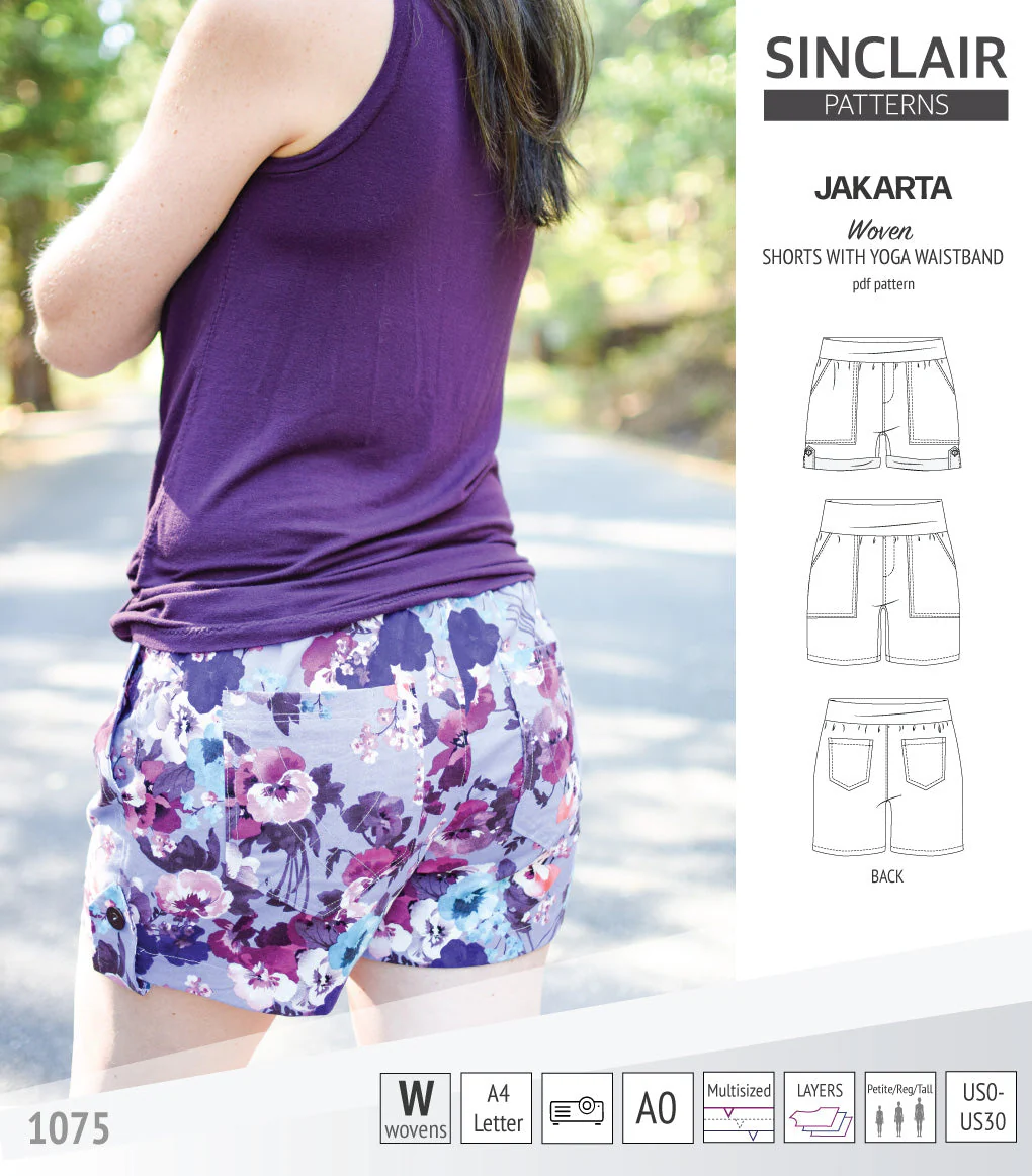 Sinclair Patterns Jakarta Shorts - XS-4XL - PDF Pattern - Image 15