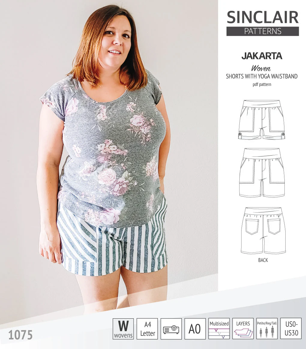 Sinclair Patterns Jakarta Shorts - XS-4XL - PDF Pattern - Image 16