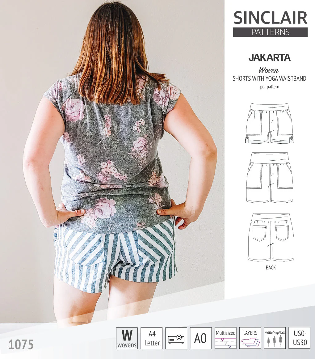 Sinclair Patterns Jakarta Shorts - XS-4XL - PDF Pattern - Image 17