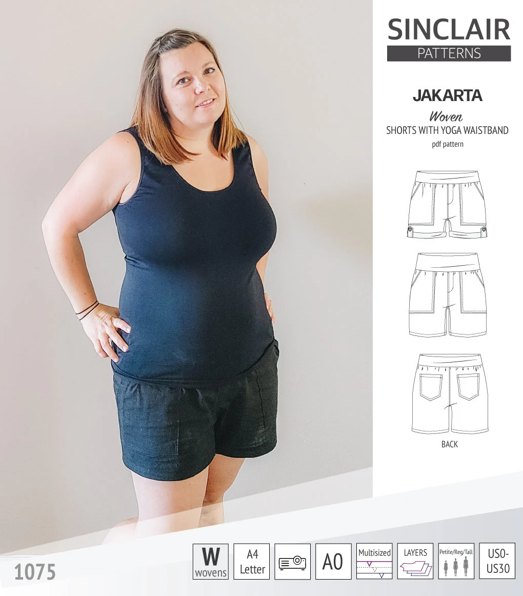 Sinclair Patterns Jakarta Shorts - XS-4XL - PDF Pattern - Image 18