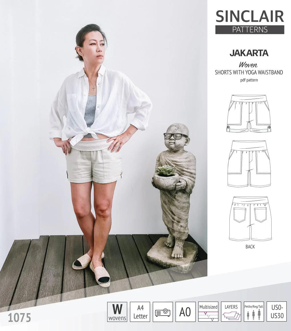 Sinclair Patterns Jakarta Shorts - XS-4XL - PDF Pattern - Image 20