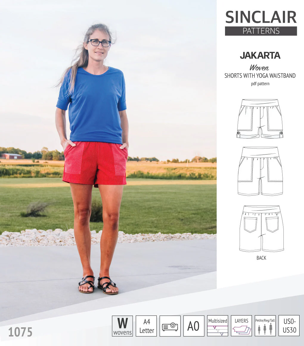 Sinclair Patterns Jakarta Shorts - XS-4XL - PDF Pattern - Image 21