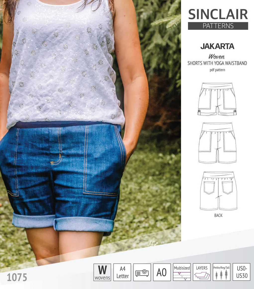 Sinclair Patterns Jakarta Shorts - XS-4XL - PDF Pattern - Image 22