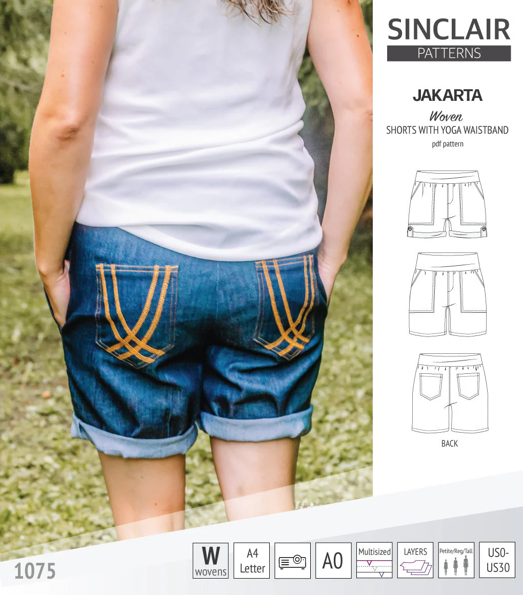 Sinclair Patterns Jakarta Shorts - XS-4XL - PDF Pattern - Image 23