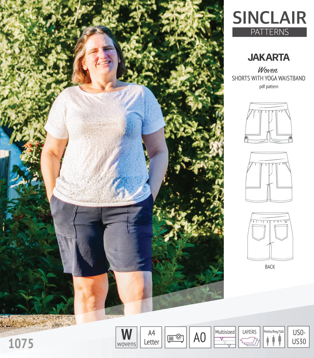 Sinclair Patterns Jakarta Shorts - XS-4XL - PDF Pattern - Image 24