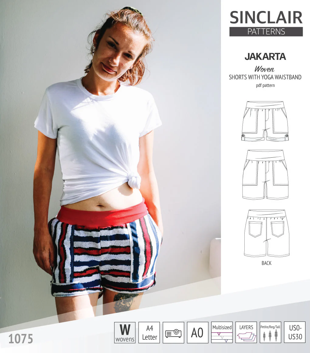Sinclair Patterns Jakarta Shorts - XS-4XL - PDF Pattern - Image 29