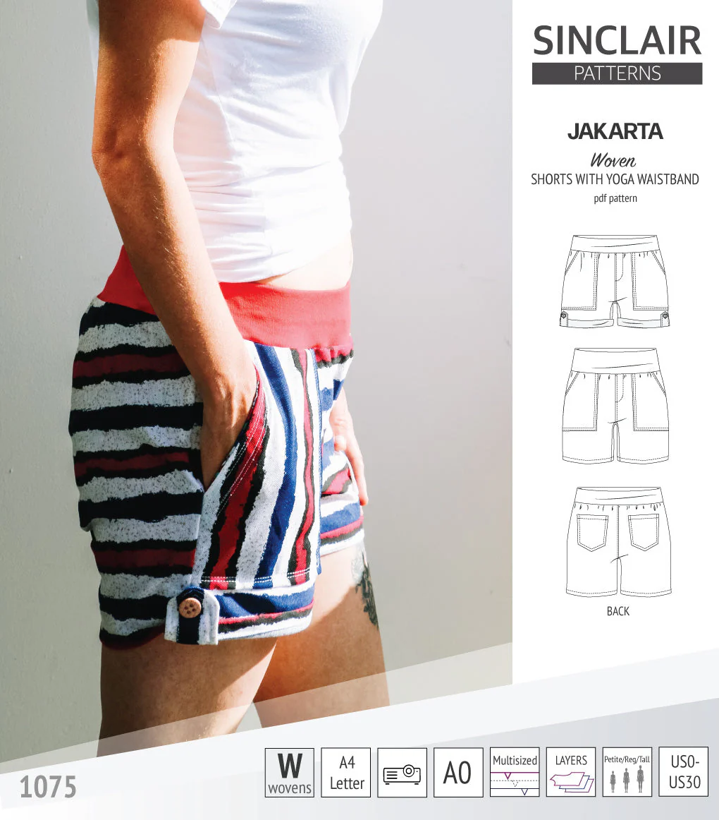 Sinclair Patterns Jakarta Shorts - XS-4XL - PDF Pattern - Image 30