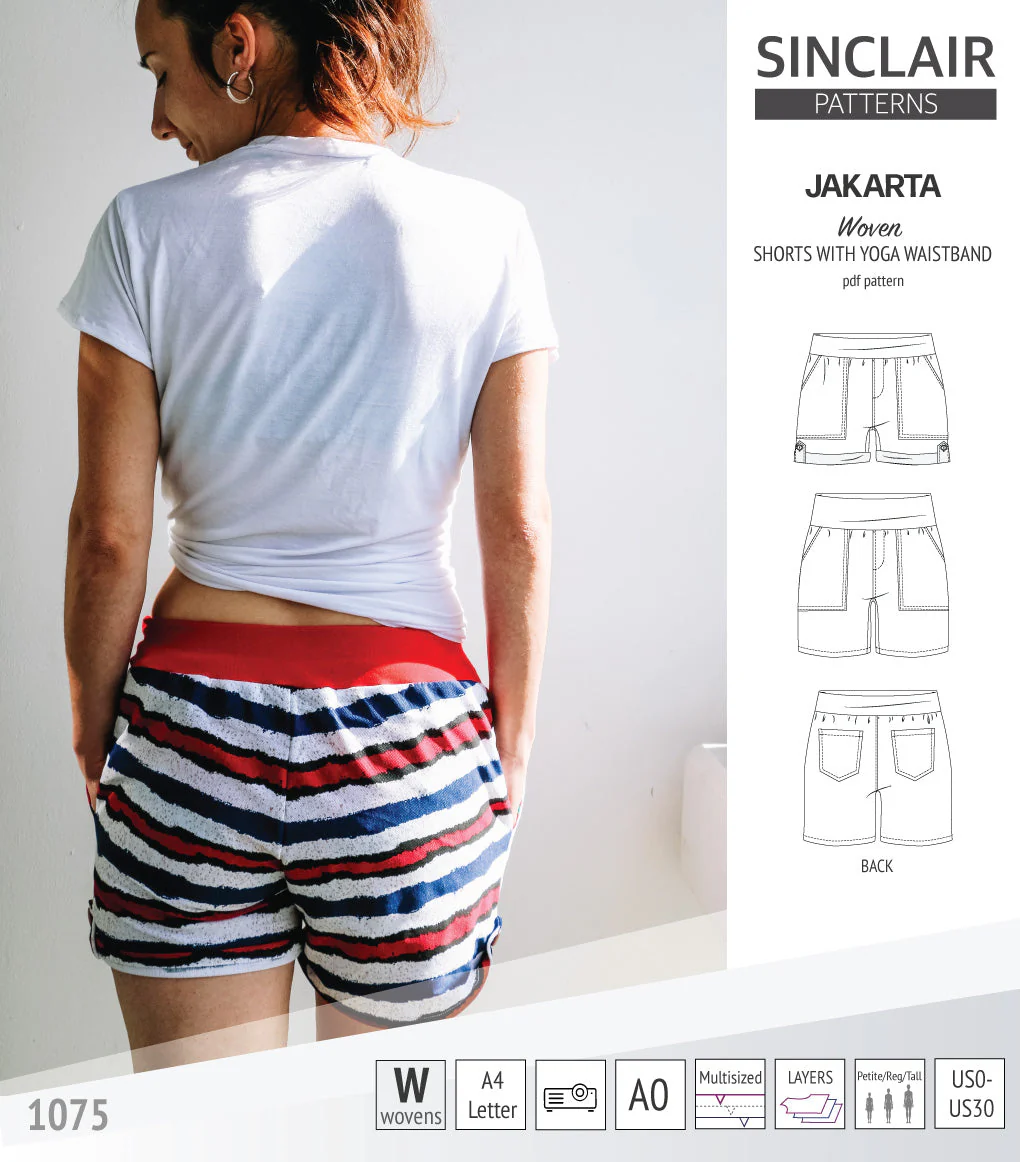 Sinclair Patterns Jakarta Shorts - XS-4XL - PDF Pattern - Image 31
