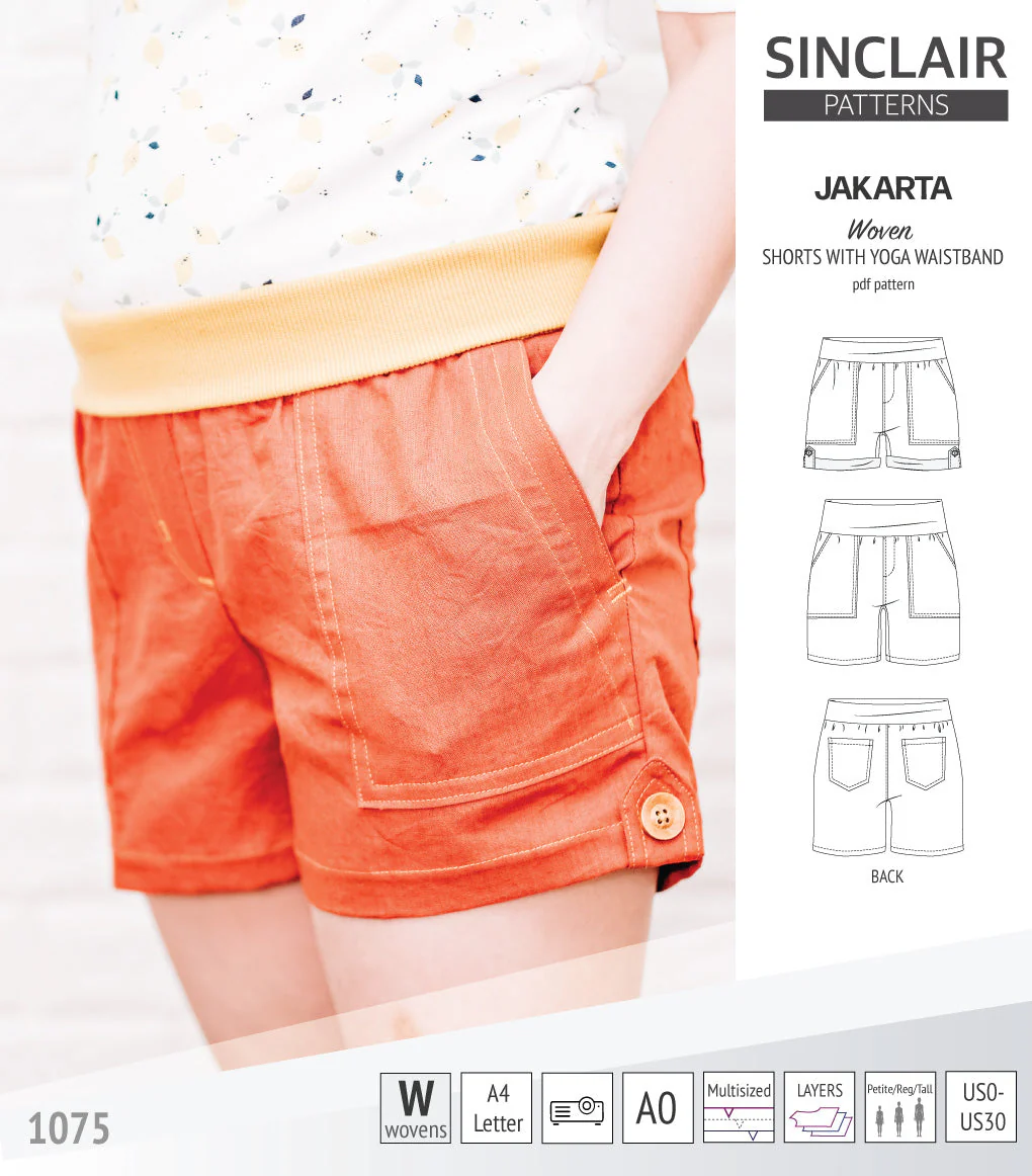 Sinclair Patterns Jakarta Shorts - XS-4XL - PDF Pattern - Image 36