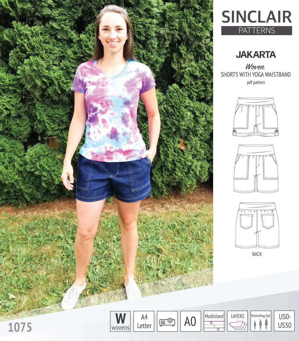 Sinclair Patterns Jakarta Shorts - XS-4XL - PDF Pattern - Image 37