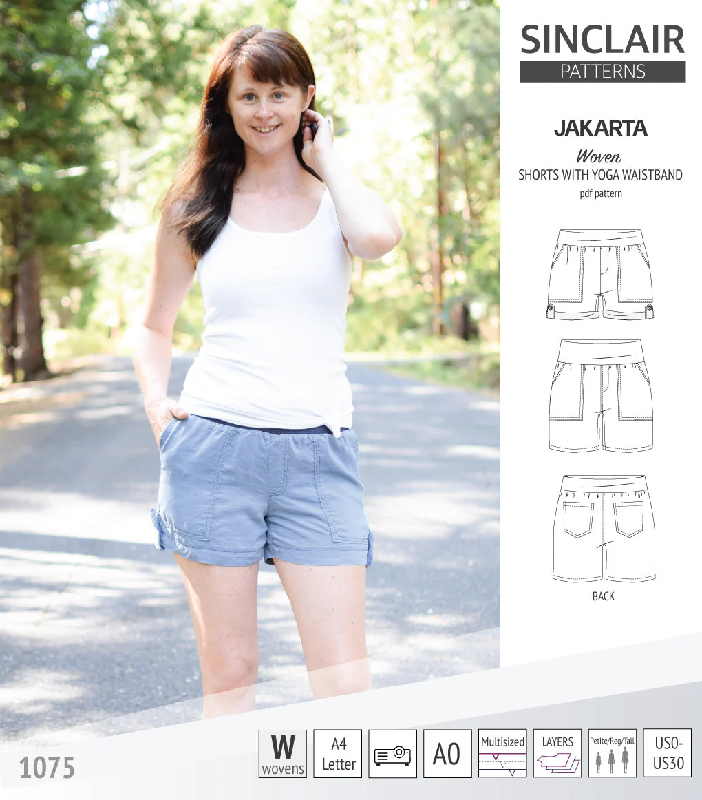 Sinclair Patterns Jakarta Shorts - XS-4XL - PDF Pattern - Image 43