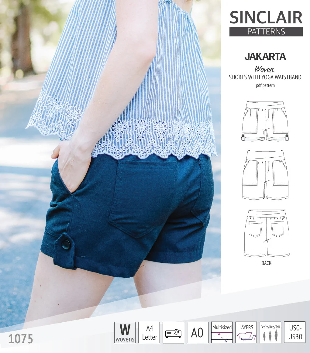 Sinclair Patterns Jakarta Shorts - XS-4XL - PDF Pattern - Image 44
