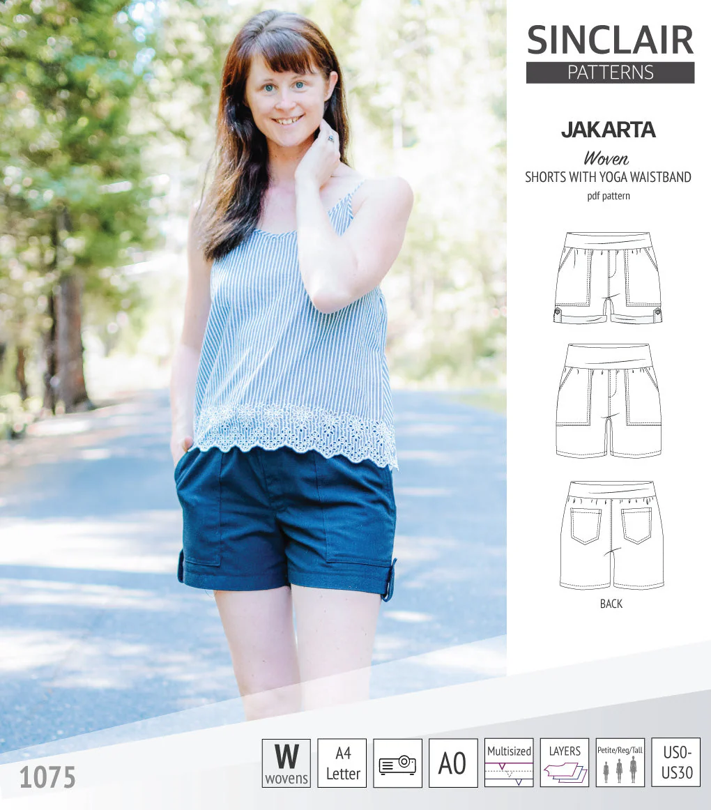 Sinclair Patterns Jakarta Shorts - XS-4XL - PDF Pattern - Image 45