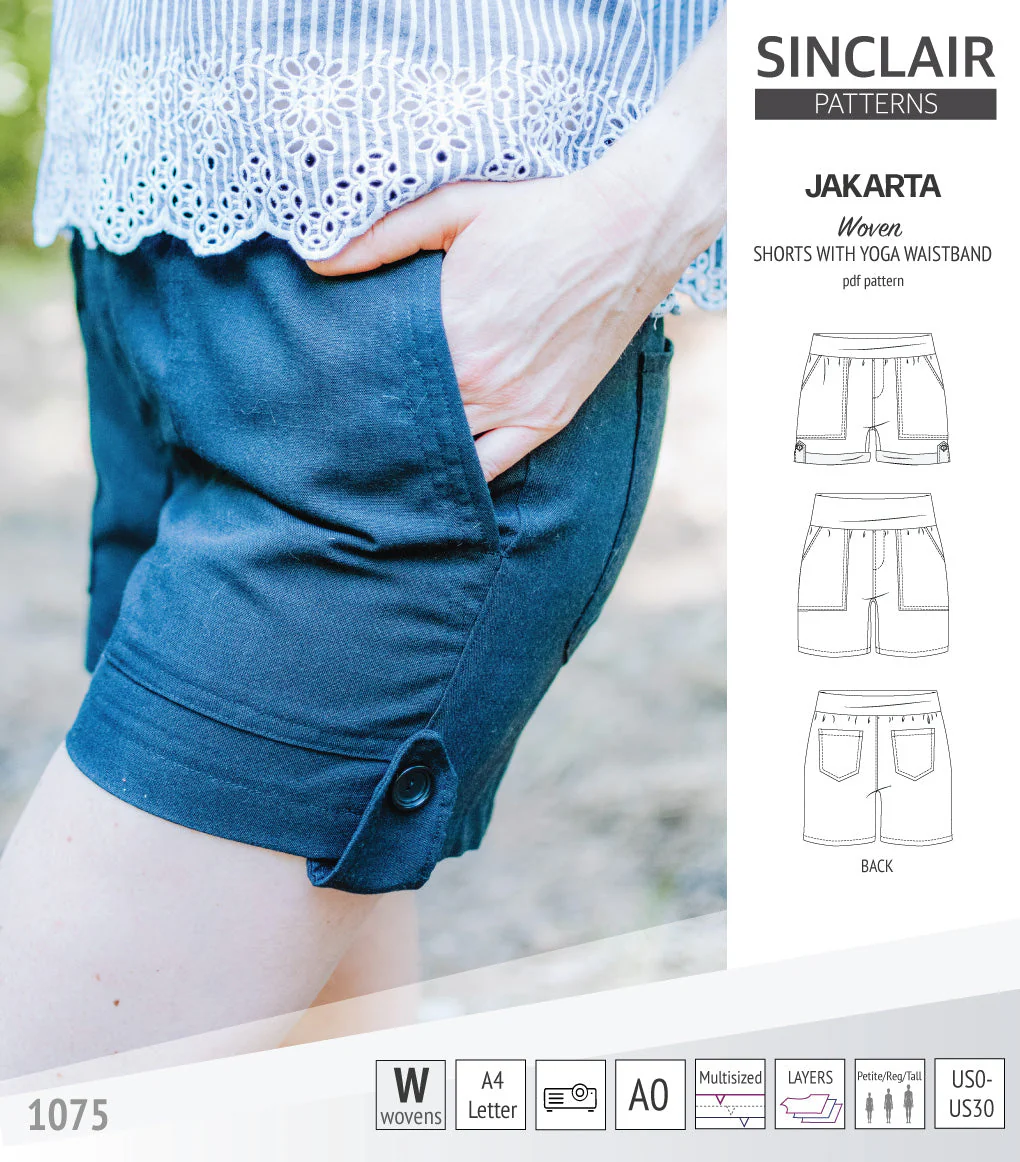Sinclair Patterns Jakarta Shorts - XS-4XL - PDF Pattern - Image 46