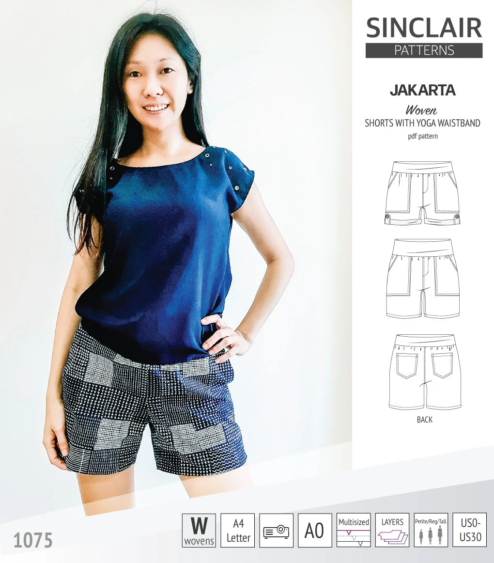 Sinclair Patterns Jakarta Shorts - XS-4XL - PDF Pattern - Image 48