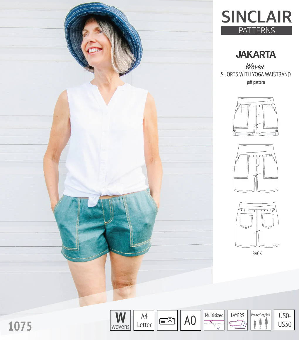 Sinclair Patterns Jakarta Shorts - XS-4XL - PDF Pattern - Image 50