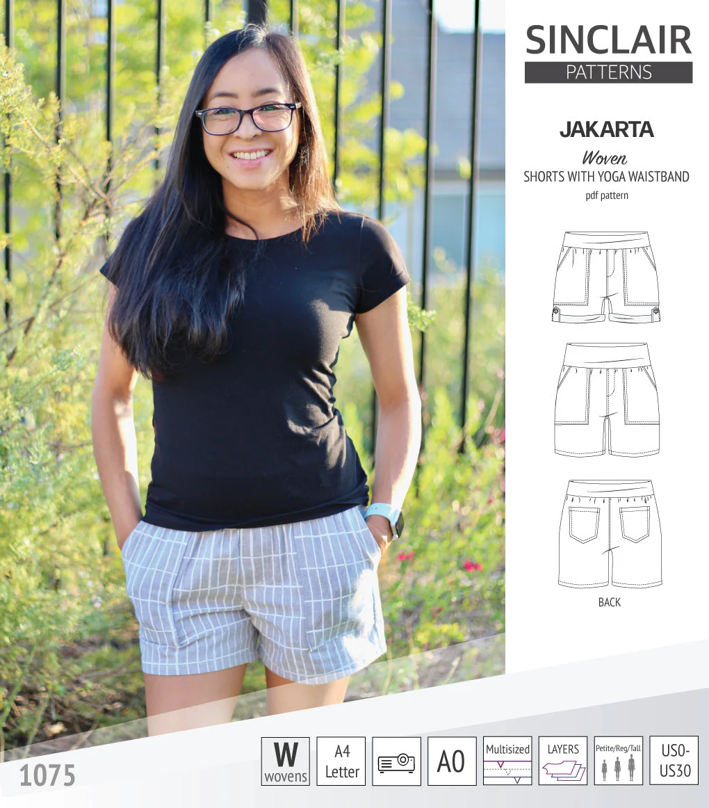 Sinclair Patterns Jakarta Shorts - XS-4XL - PDF Pattern - Image 7