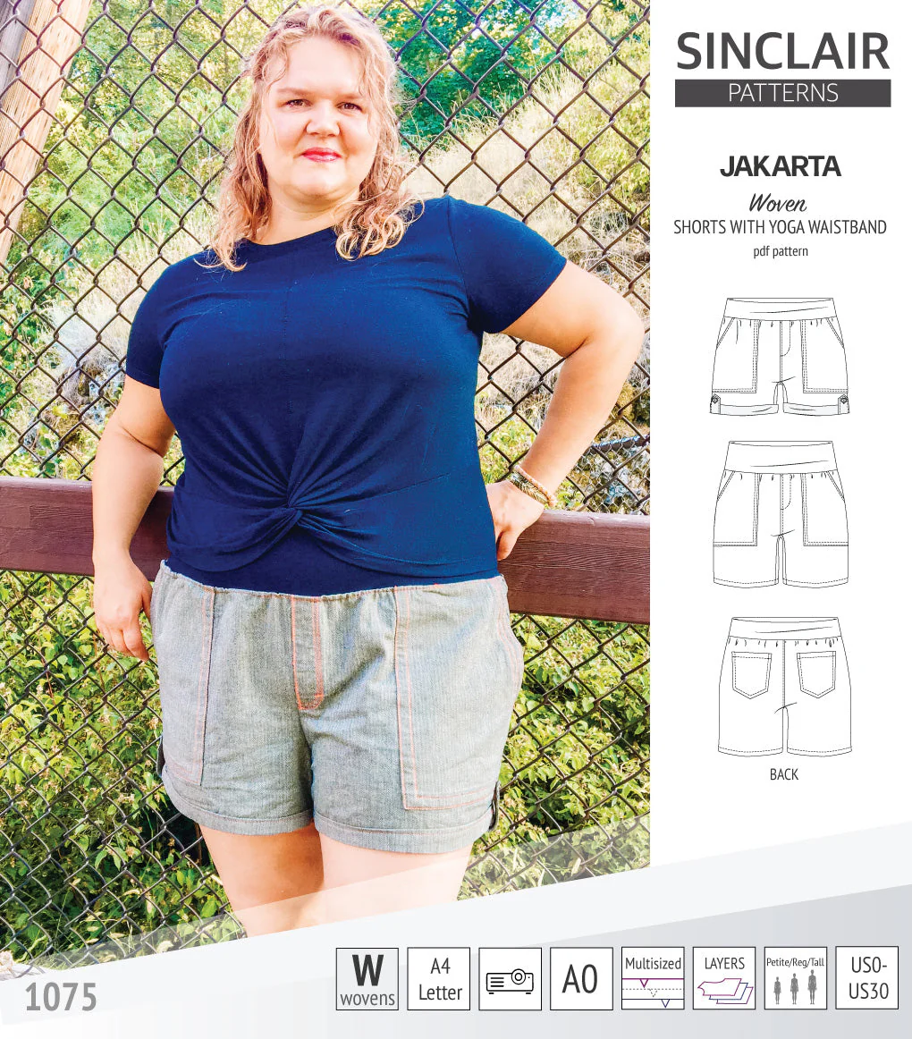 Sinclair Patterns Jakarta Shorts - XS-4XL - PDF Pattern - Image 9