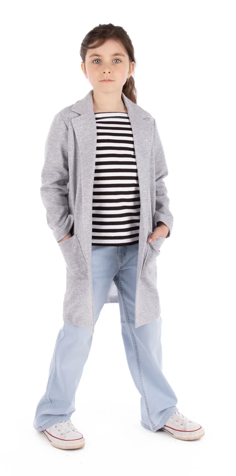 Jalie 4565 - Pauline Open-Front Blazer-Style Cardigan 2yrs-2XL - Image 3