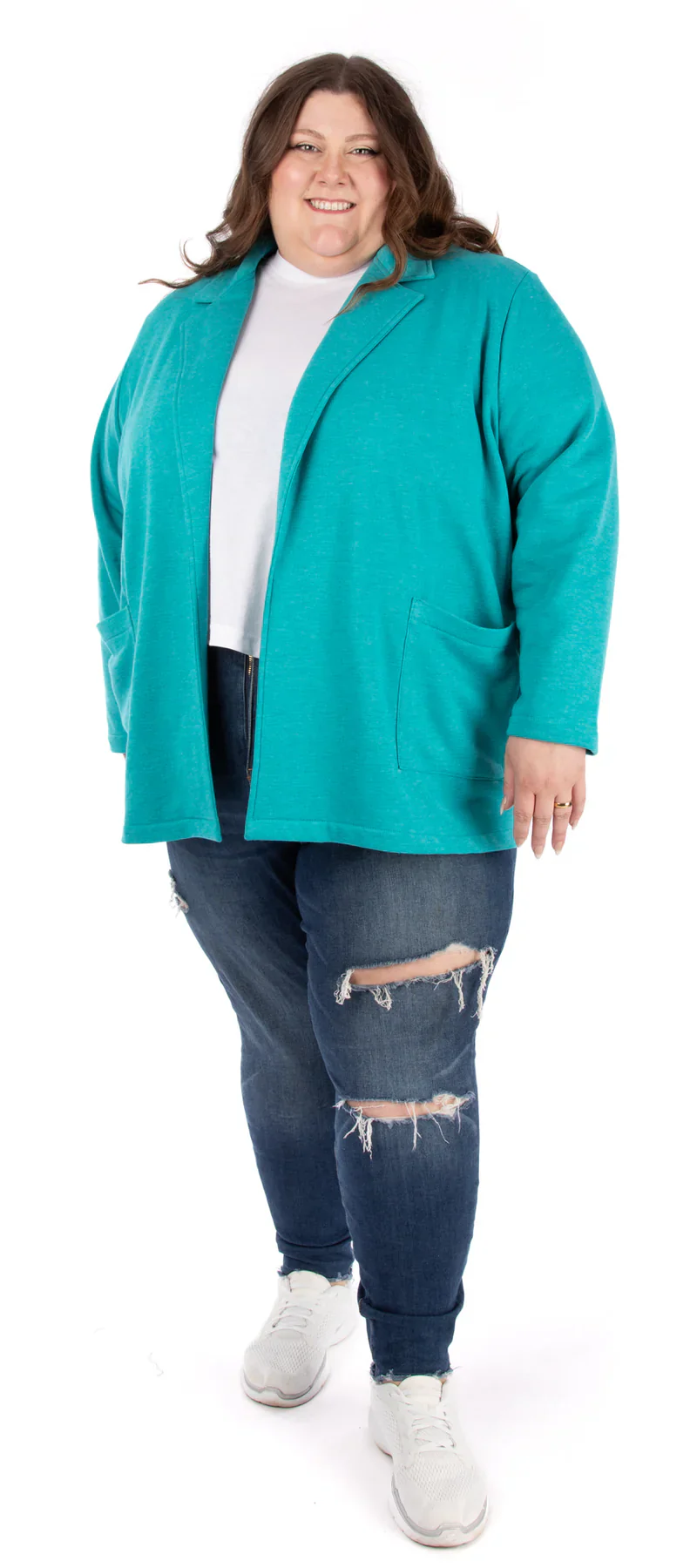 Jalie 4565 - Pauline Open-Front Blazer-Style Cardigan 2yrs-2XL - Image 6