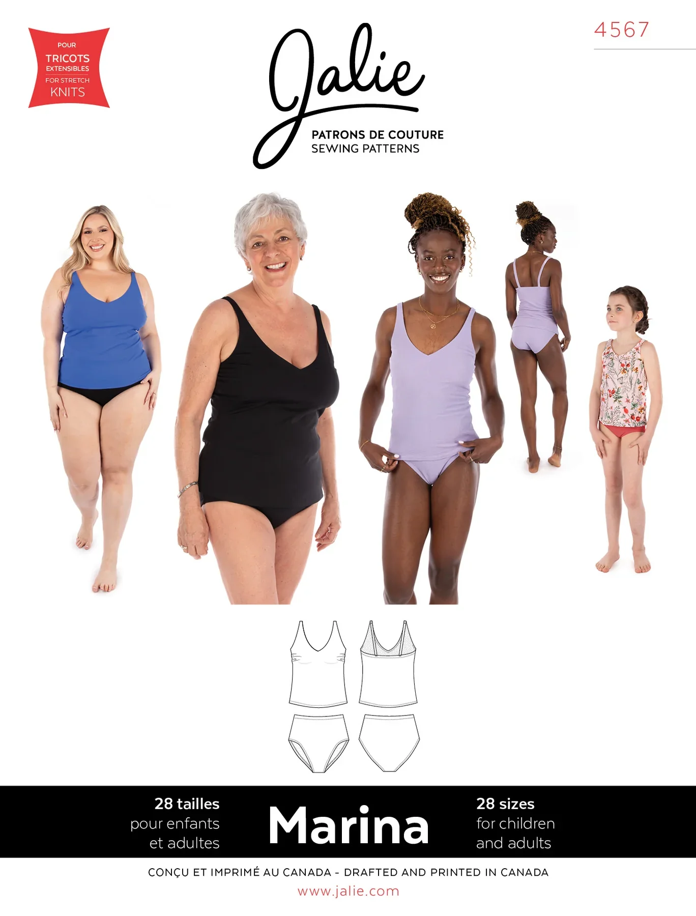 Jalie 4567 - Marina Tankini 2yrs to 2XL - Image 10