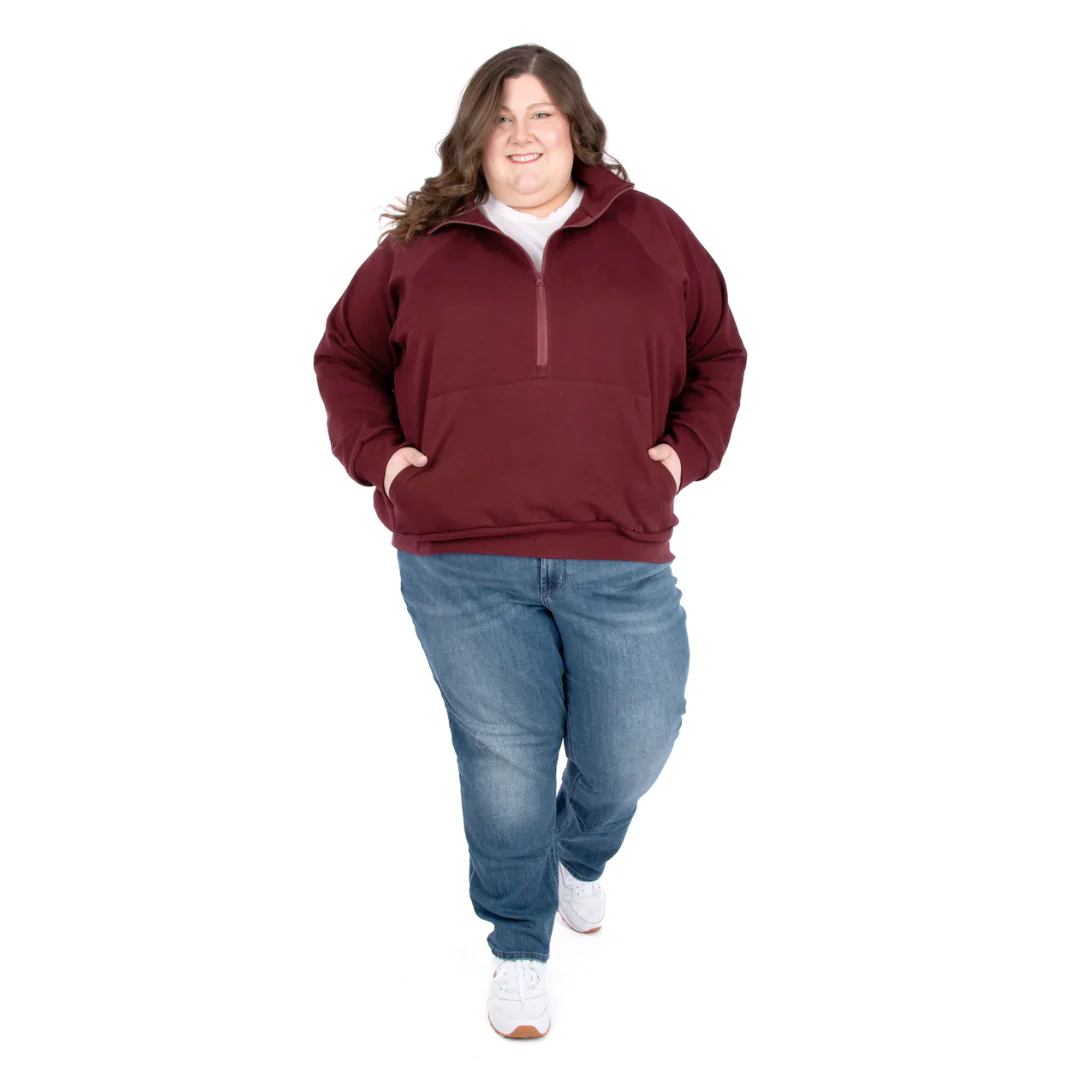 Jalie 4674 - Sophie Half Zip Sweatshirt 2yrs-2XL - Image 3