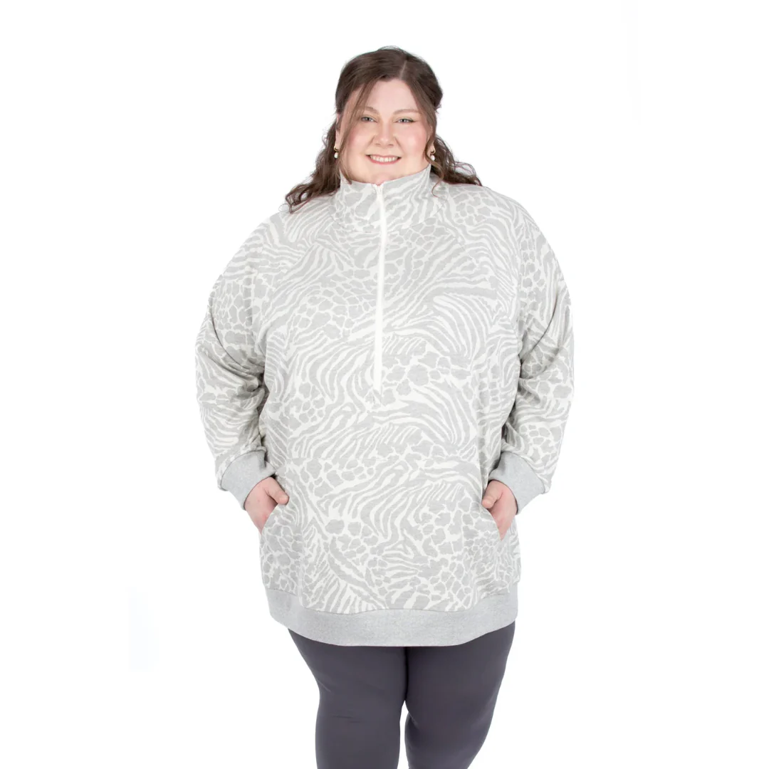 Jalie 4674 - Sophie Half Zip Sweatshirt 2yrs-2XL - Image 8