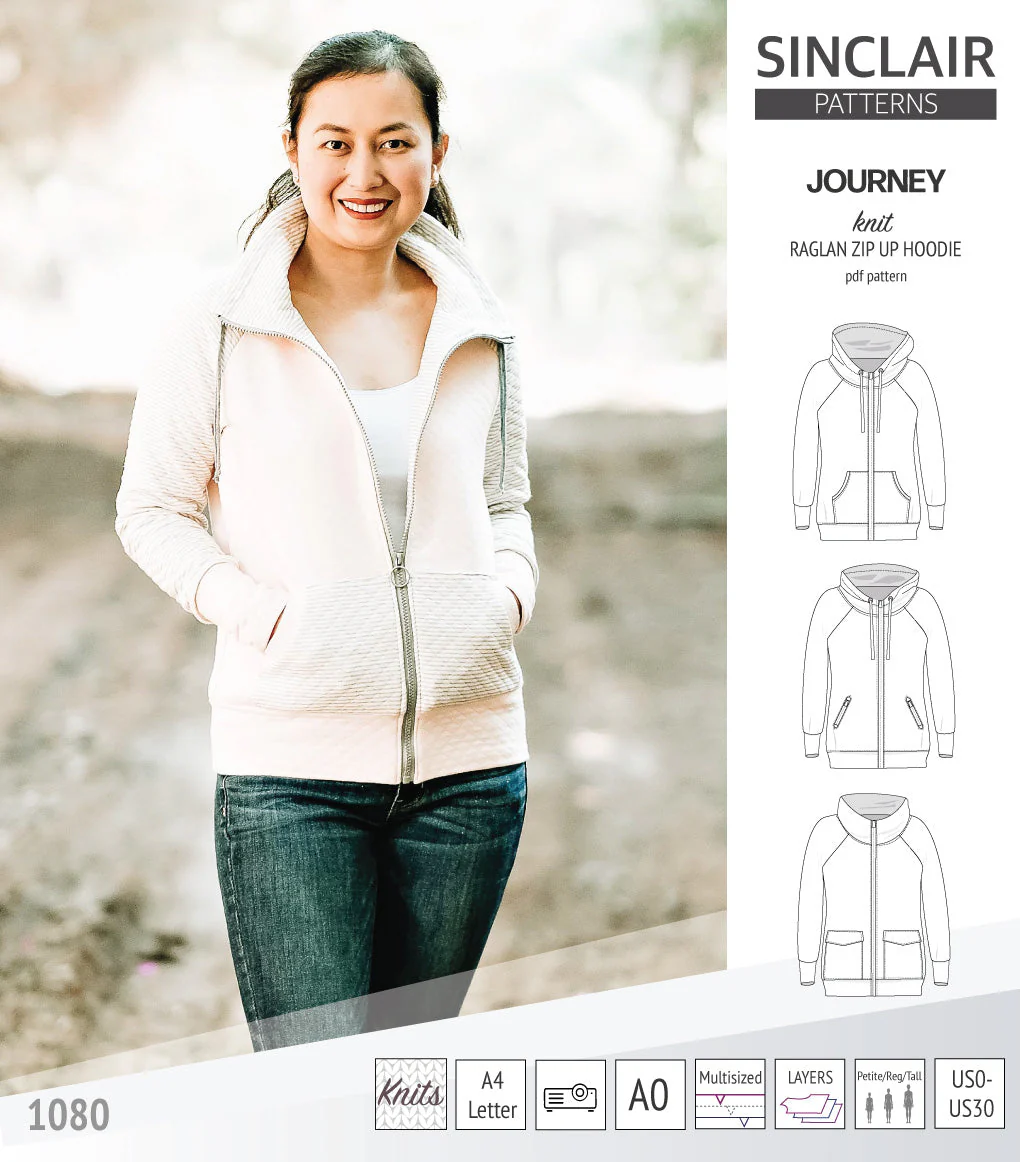 Sinclair Patterns Journey Hoodie - XS-4XL - PDF Pattern - Image 10