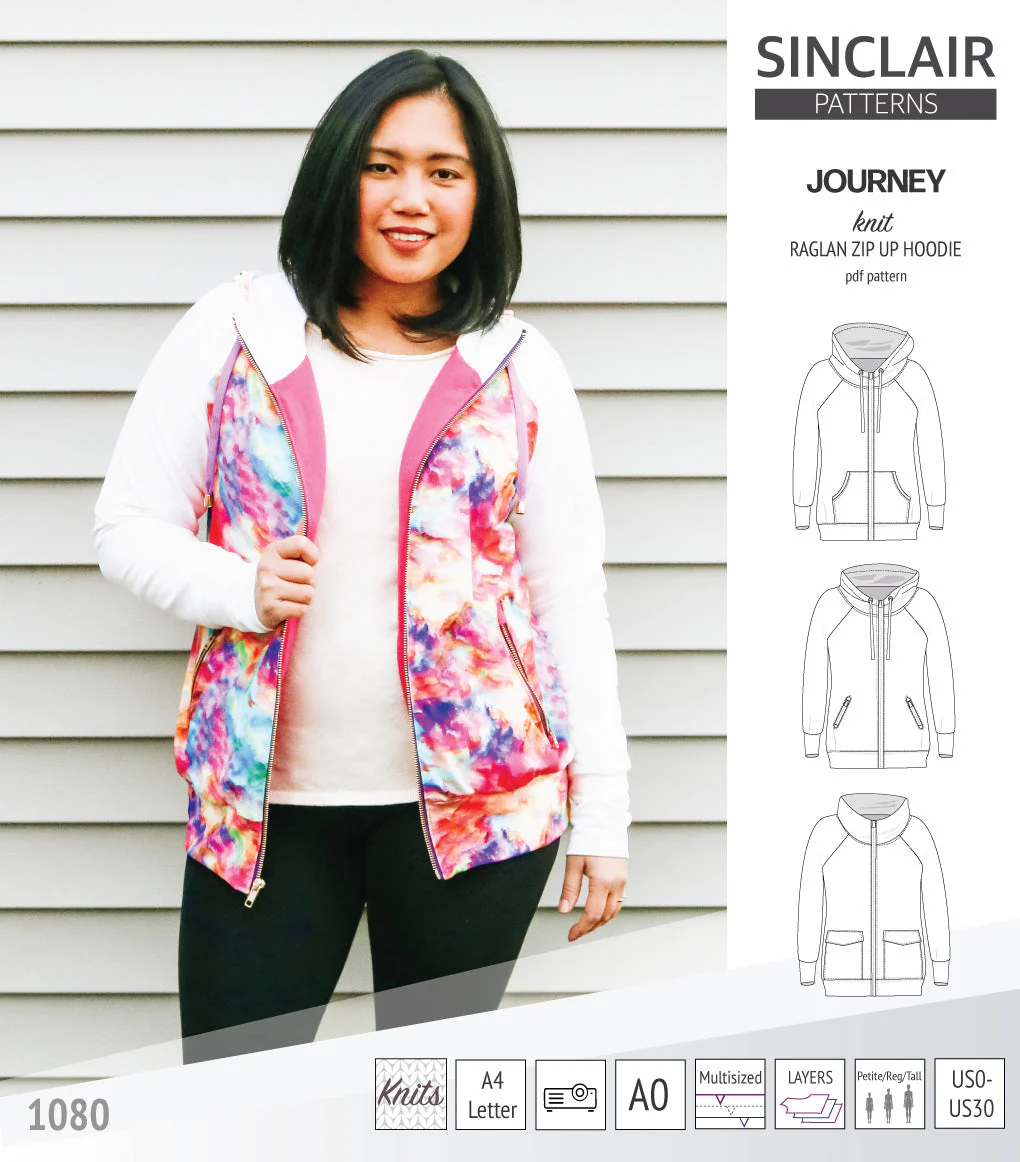 Sinclair Patterns Journey Hoodie - XS-4XL - PDF Pattern - Image 11