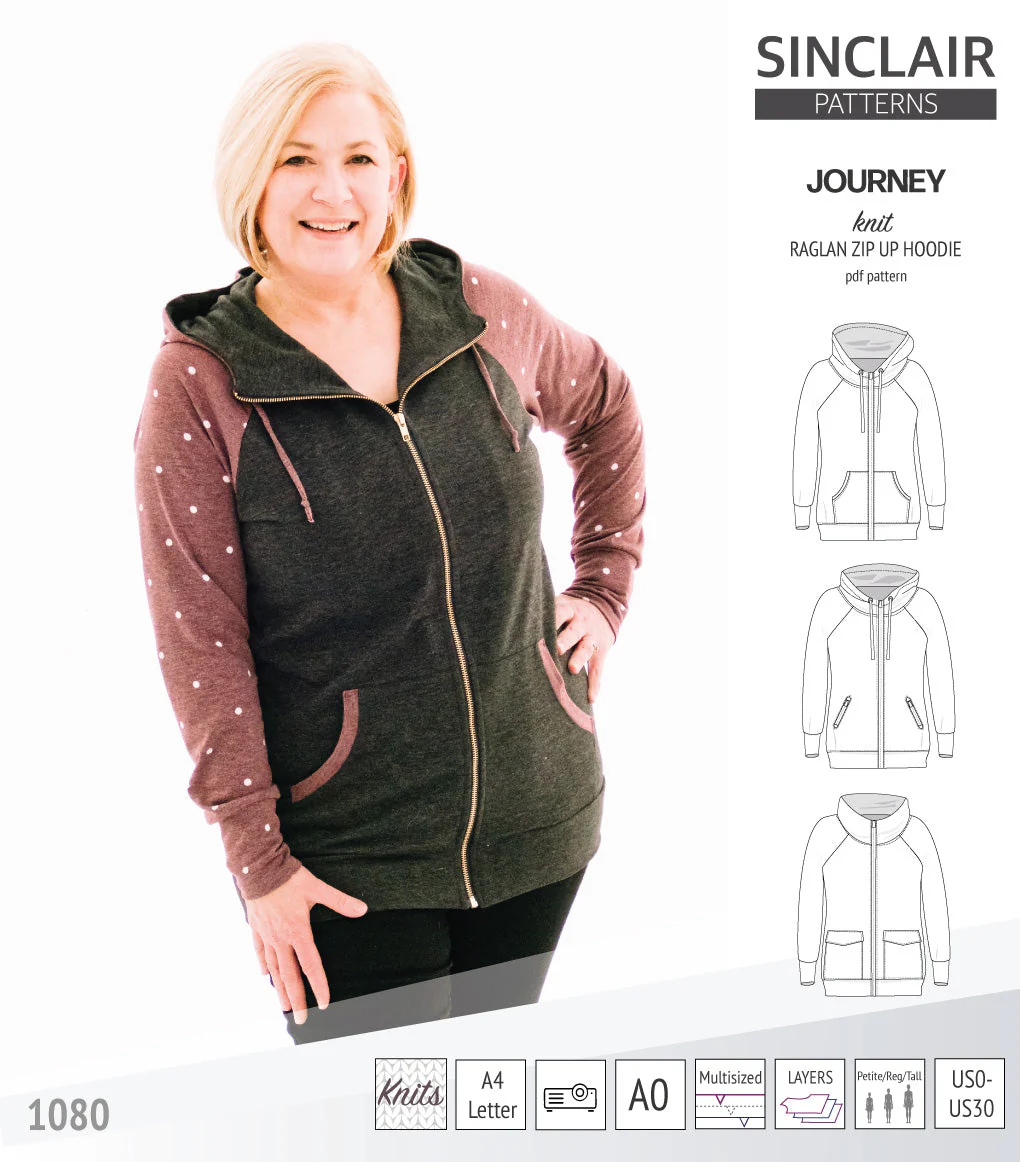 Sinclair Patterns Journey Hoodie - XS-4XL - PDF Pattern - Image 12