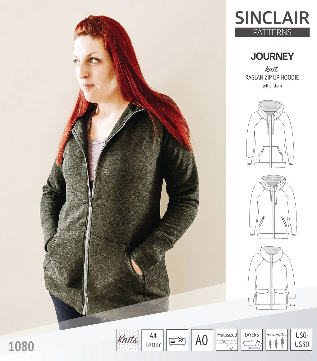 Sinclair Patterns Journey Hoodie - XS-4XL - PDF Pattern - Image 16