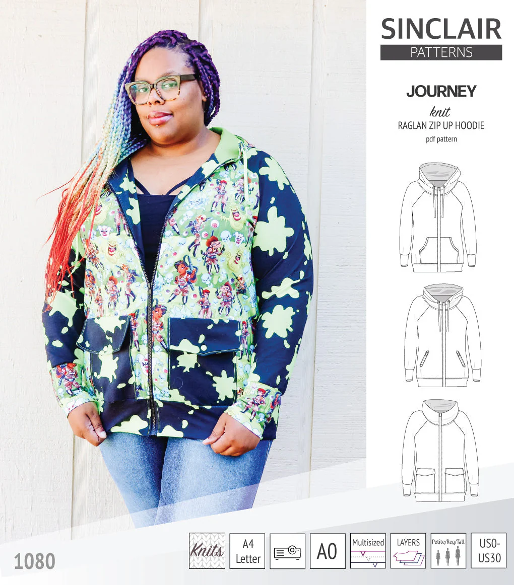 Sinclair Patterns Journey Hoodie - XS-4XL - PDF Pattern - Image 17
