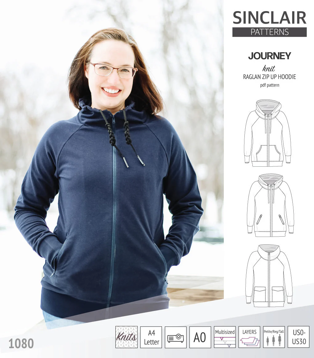 Sinclair Patterns Journey Hoodie - XS-4XL - PDF Pattern - Image 18