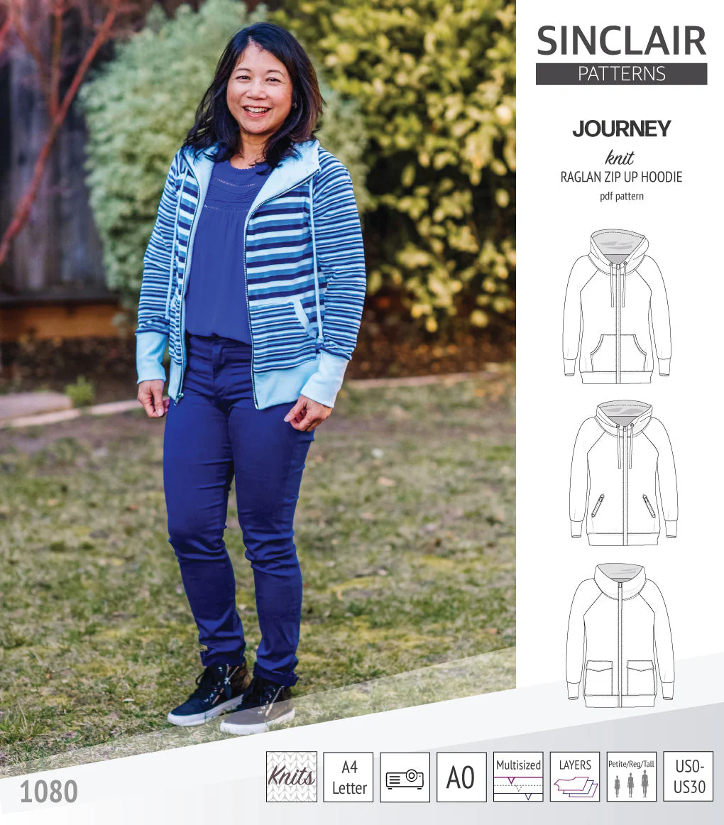 Sinclair Patterns Journey Hoodie - XS-4XL - PDF Pattern - Image 19